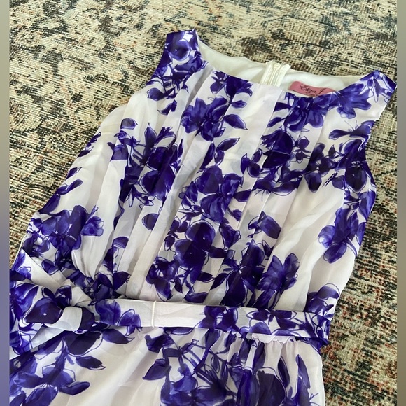 Eliza J Purple Floral Maxi Dress - Picture 2 of 6